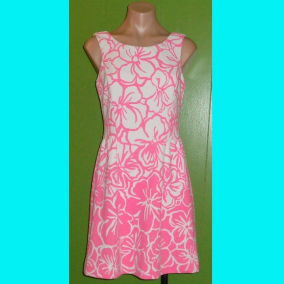 Lilly Pulitzer Dresses & Skirts - Lilly Pulitzer Pink White Sleeveless Dress Sz S